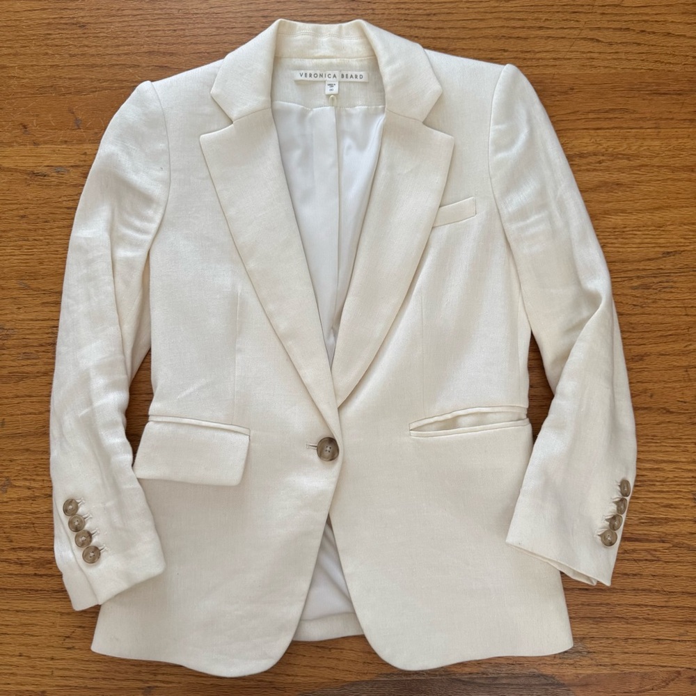 VERONICA BEARD Linen Schoolboy Balzer
